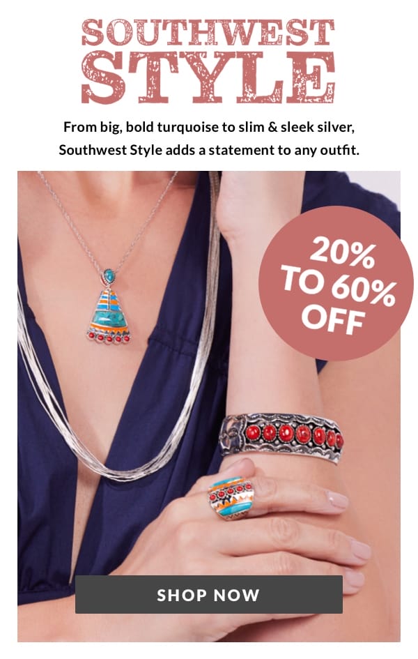 Shop 20%-60% Off Southwest Style Jewelry 