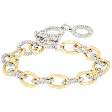 Two-Tone Toggle Bracelet