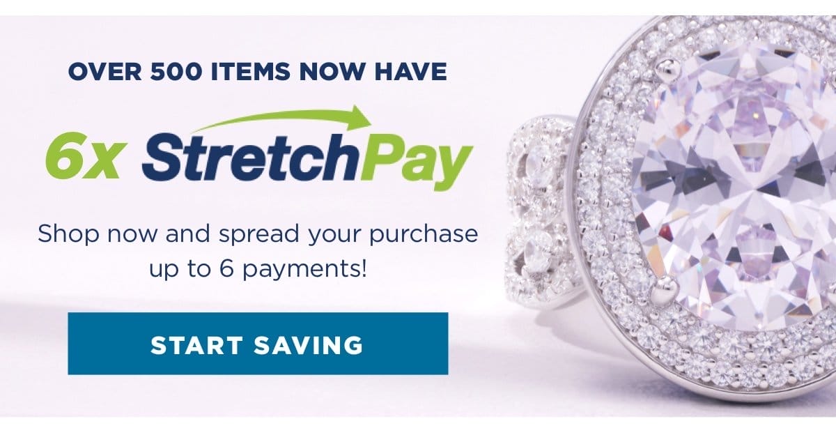 Over 500 items now have 6x StretchPay! Shop now and spread the cost of your purchase up to 6 payments!