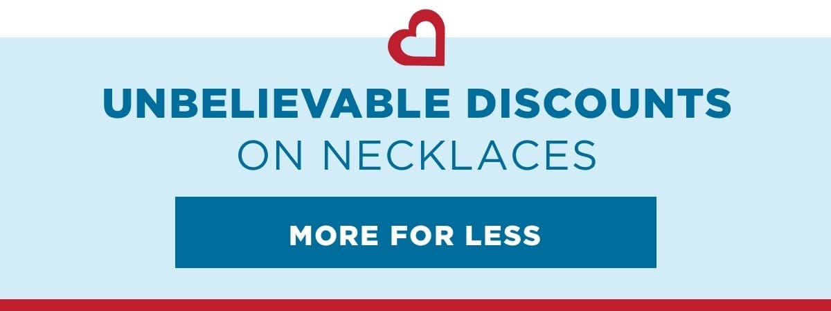 Unbelievable Discounts on Necklaces