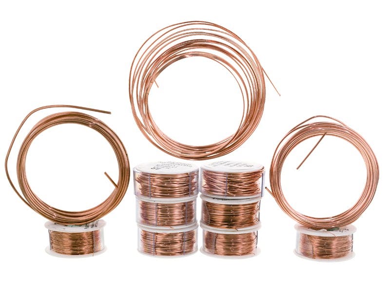 Bare Copper Wire Kit in Round And Half Round Assorted Lengths