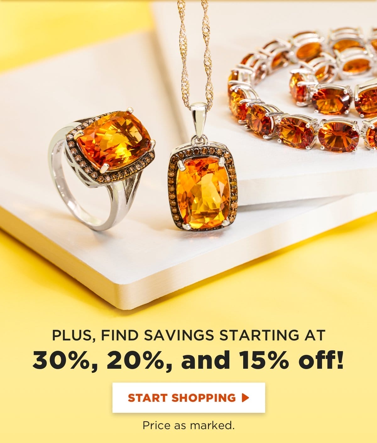 Plus, find savings starting at 30%, 20% and 15% off! Price as marked.