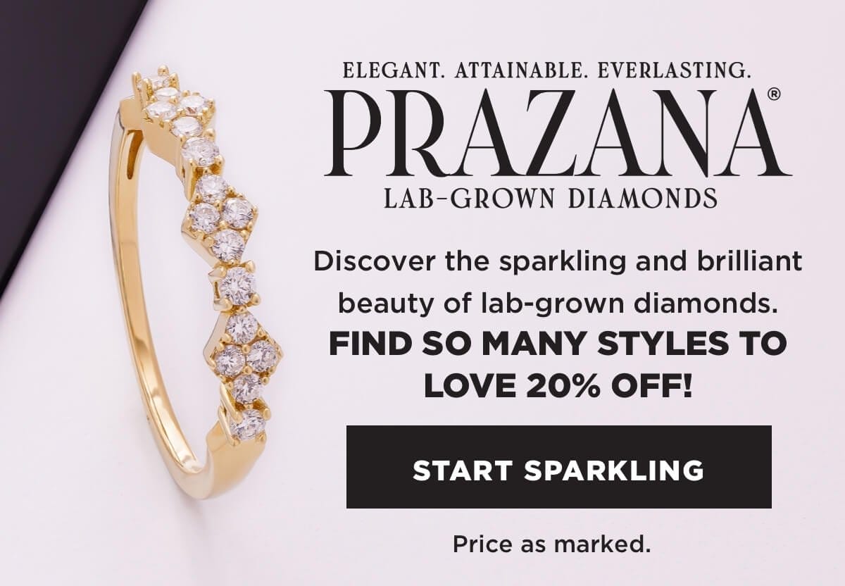 Discover the sparkling and brilliant beauty of lab-grown diamonds. Find so many styles to love 20% off!