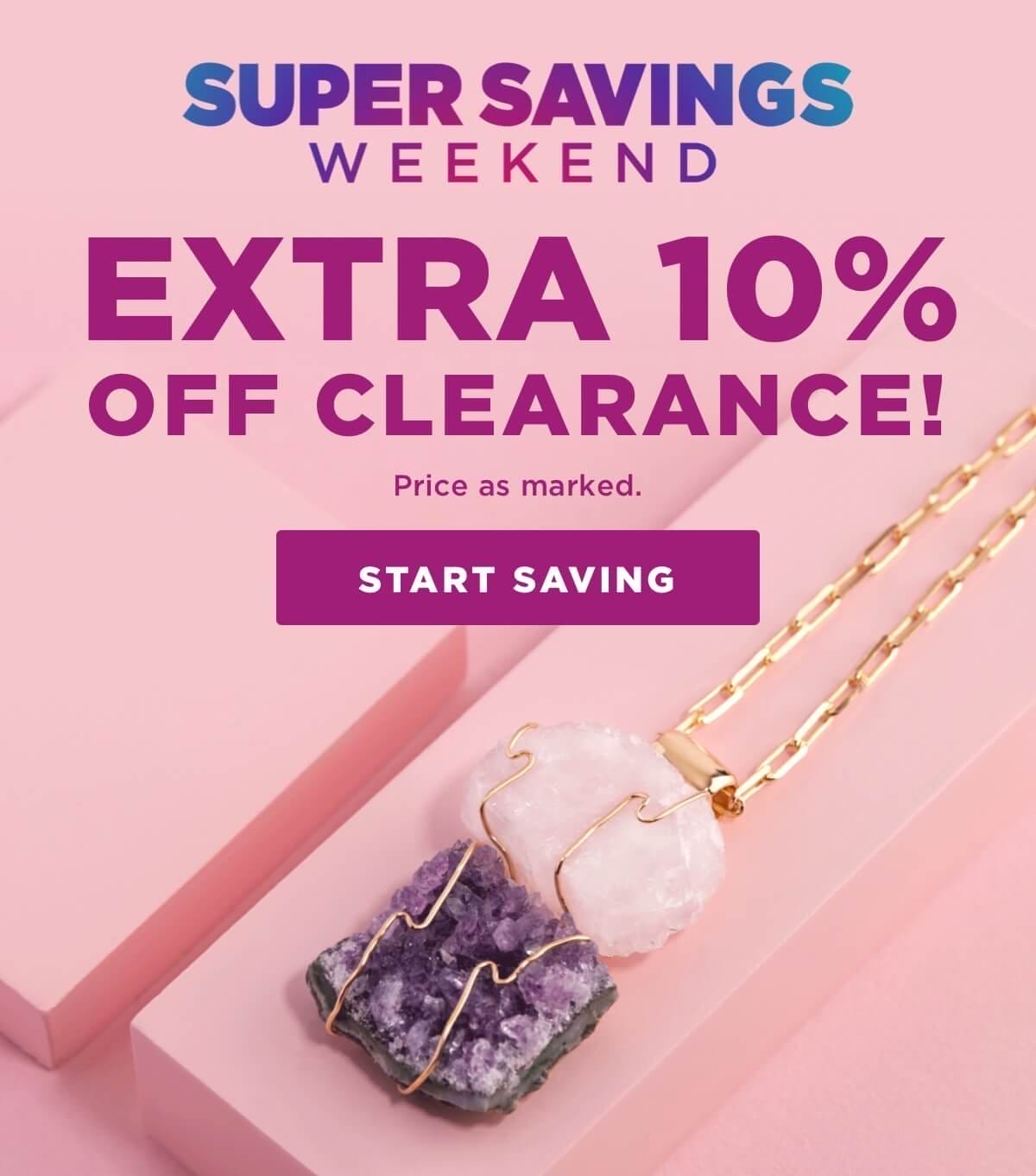 Extra 10% off Clearance! Price as marked.