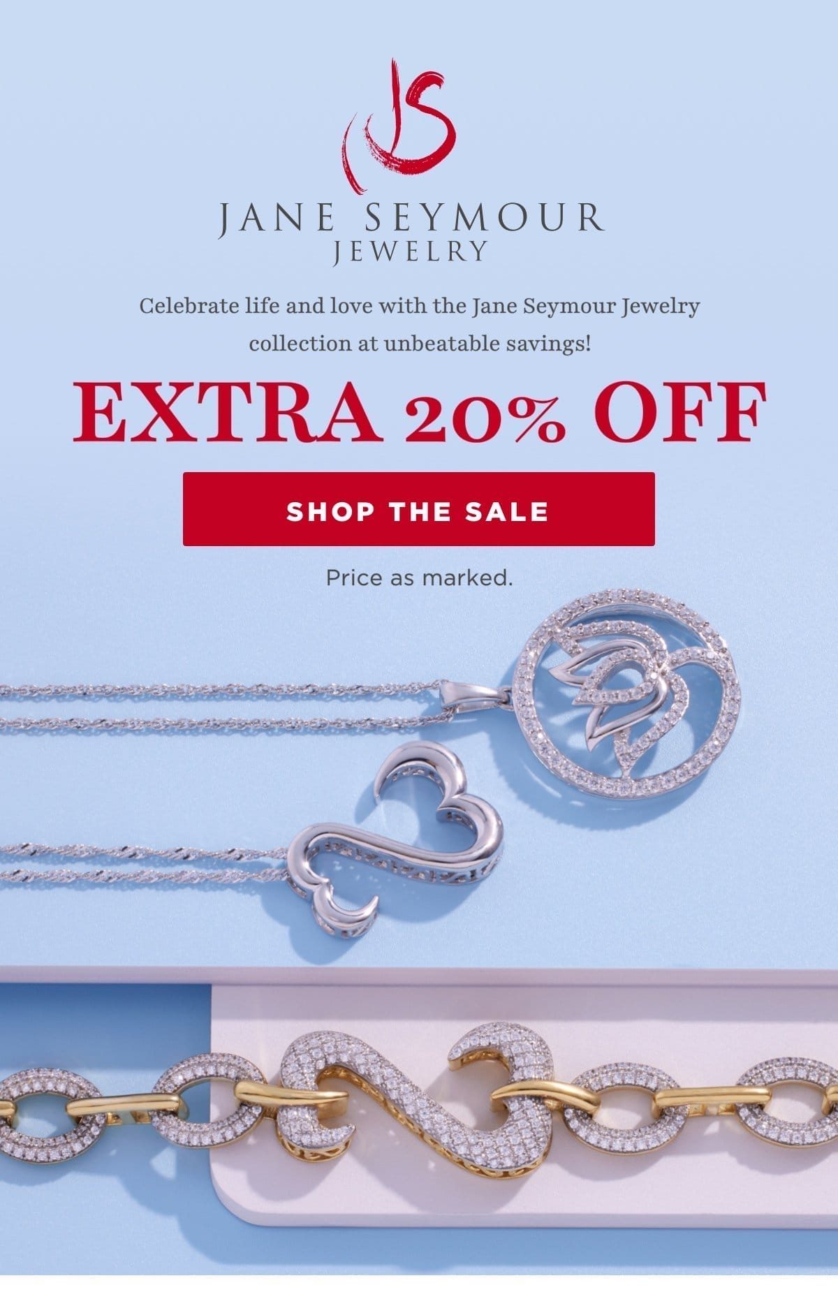 Jane Seymour Jewelry EXTRA 20% Off, price as marked.