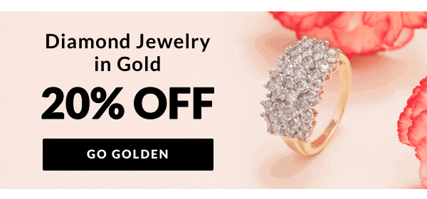 Shop Diamond Jewelry in Gold 20% Off