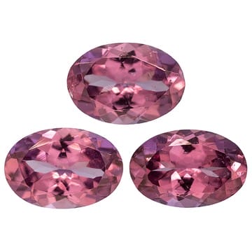 Garnet Purple Rhodolite 6x4mm Oval Set 1.25ctw