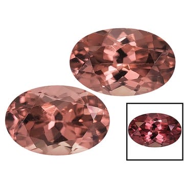 Garnet Color Shift 6x4mm Oval Matched Pair 1.00ctw