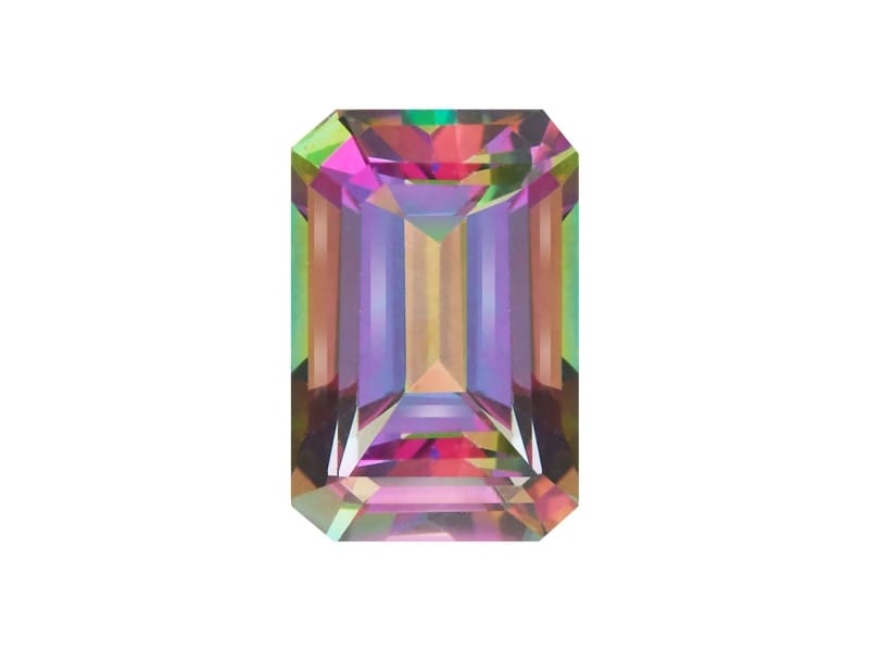 Mystic Topaz 6x4mm Emerald Cut 0.75ct