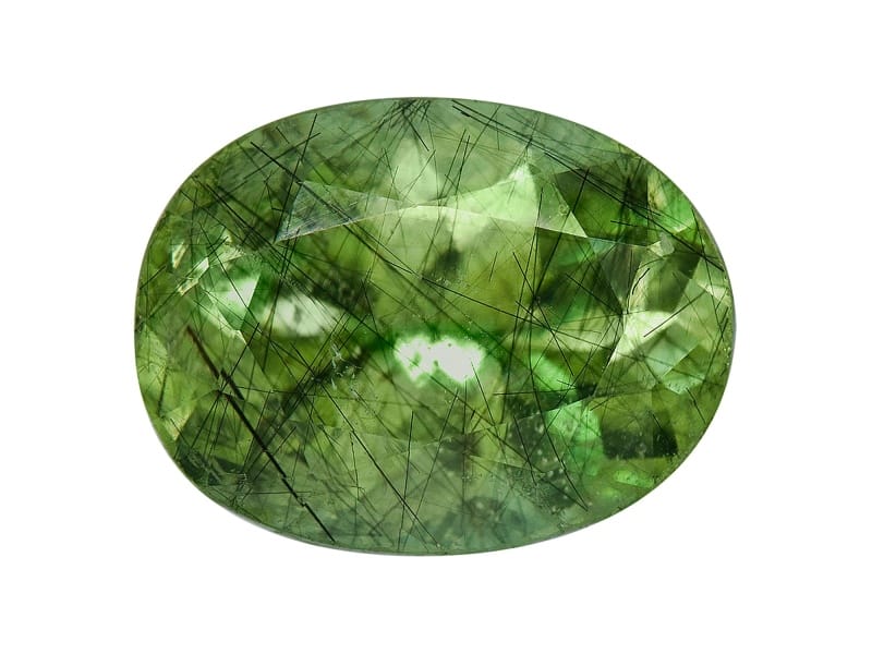 Peridot Ludwigite included Oval 3.00ct