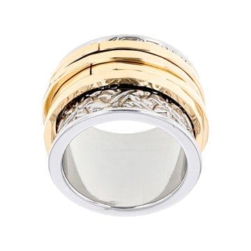 Two Tone Spinner Ring