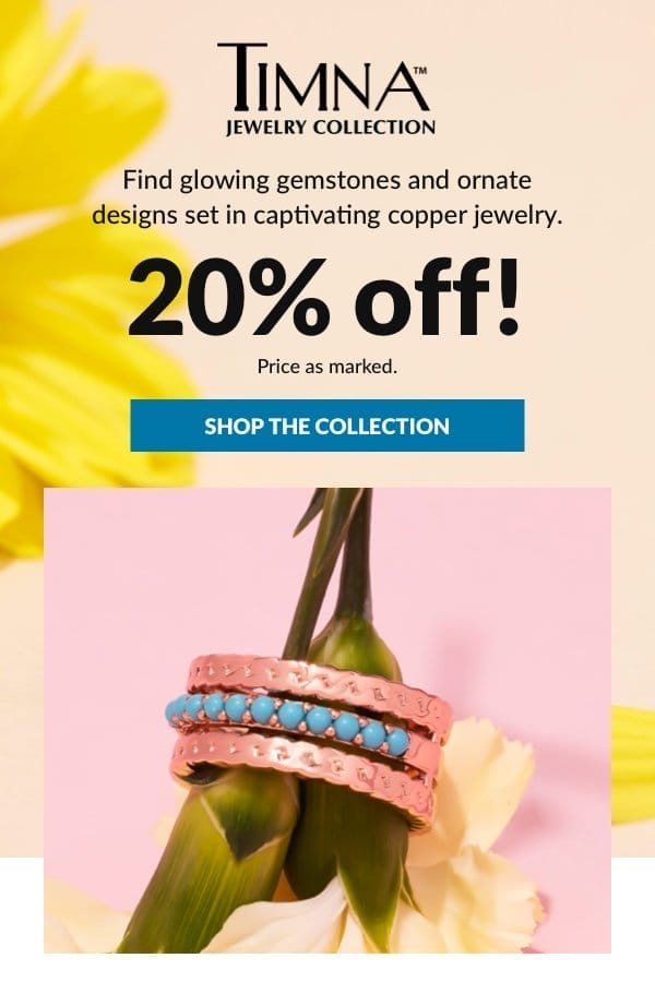 Shop Timna Jewelry Collection 20% off and more. Price as marked