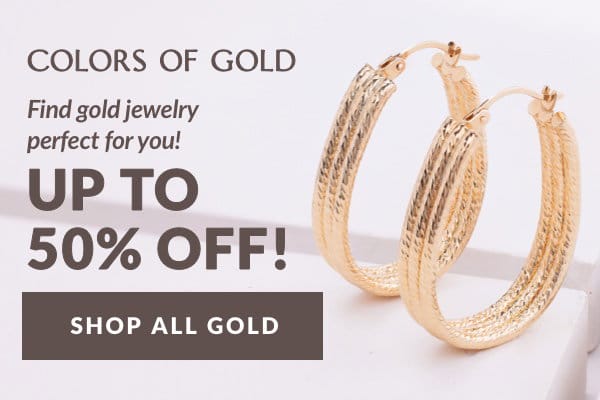 Shop gold jewelry up to 50% off