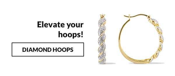 Shop diamond hoop earrings