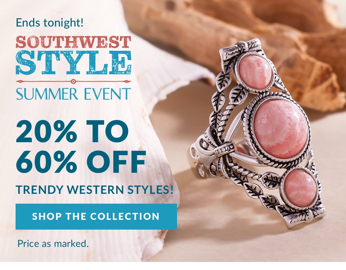 Shop Southwest Style jewelry 20%-60% off