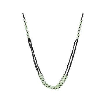 Green Opal Beaded Necklace