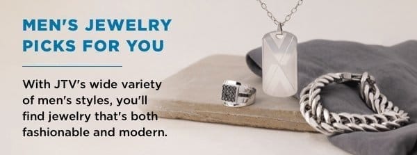 With JTV's wide variety of men's styles, you'll find jewelry that's both fashionable and modern.