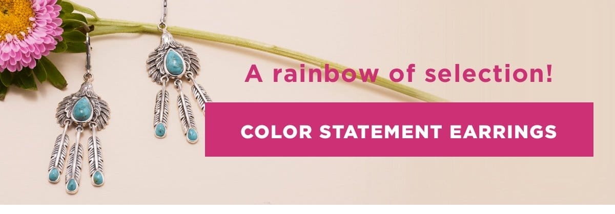 Shop Colorful Gemstone Statement Earrings 