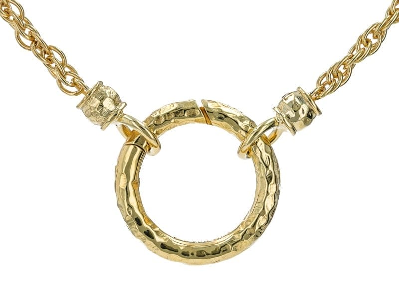 18K Yellow Gold Over Sterling Silver Chain Necklace