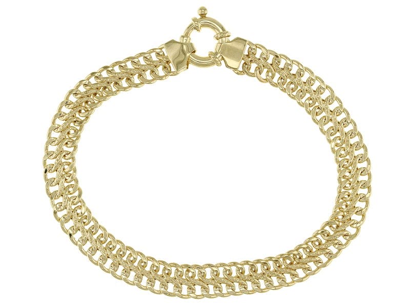 10K Yellow Gold 7.5MM Infinity Link Bracelet