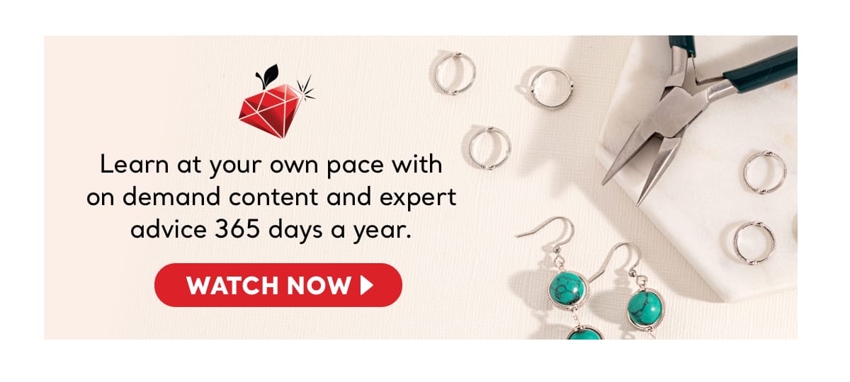 Learn at your own pace with available content and expert advice 365 days a year. Watch now.