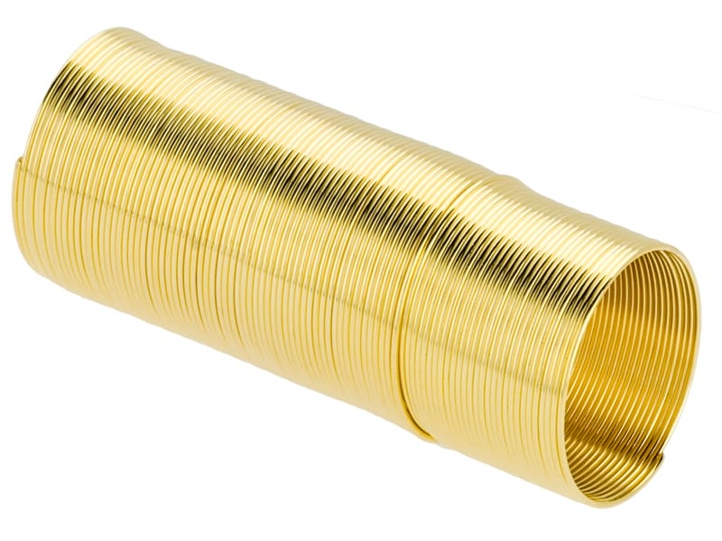 Gold Tone Memory Wire Ring .655mm Diameter Wire .50 Ounce Spool