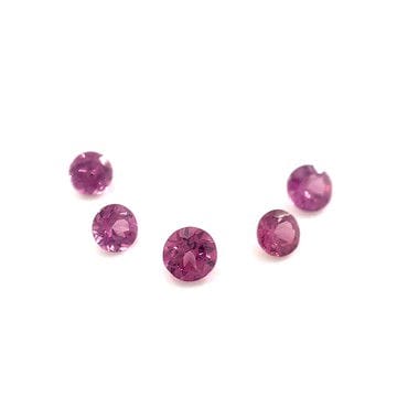 Malawi Garnet 3.5mm Round Set of 5 1.07ctw