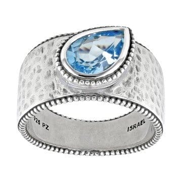 Sky Blue Topaz Sterling Silver Solitaire Ring 2.25ct