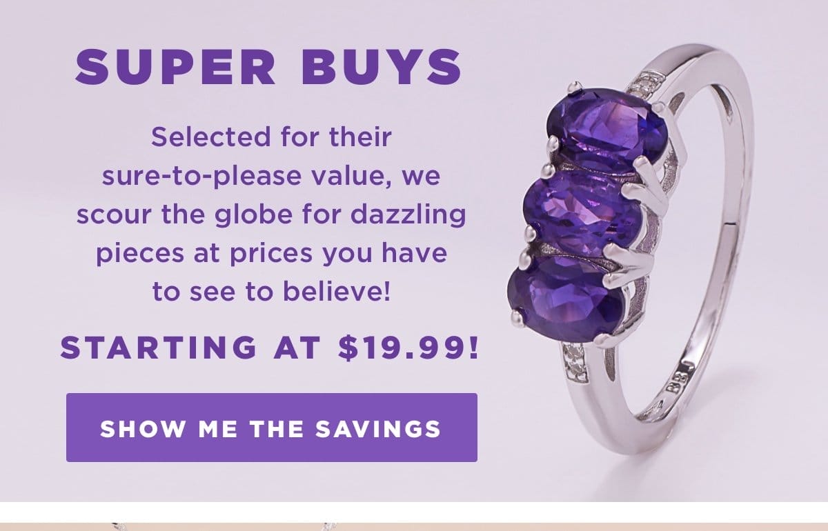 Super Buys starting at \\$19.99