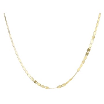 10K Yellow Gold Flat High Polish Valentino Chain