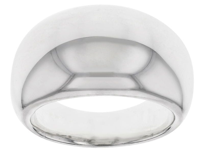 Sterling Silver Polished Graduated Dome Ring