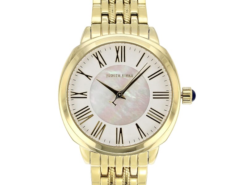 Judith Ripka Goldtone Stainless Steel Luella Watch With Mother-of-Pearl Dial