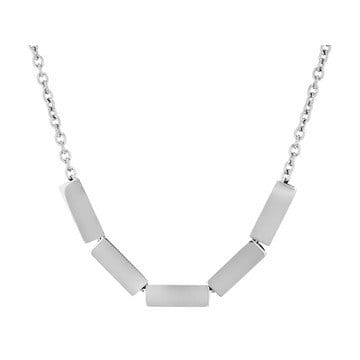 Stainless Steel Tube Bar Adjustable 18 Inch Necklace