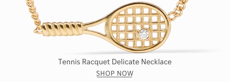 Tennis Racquet Delicate Necklace - Shop Now