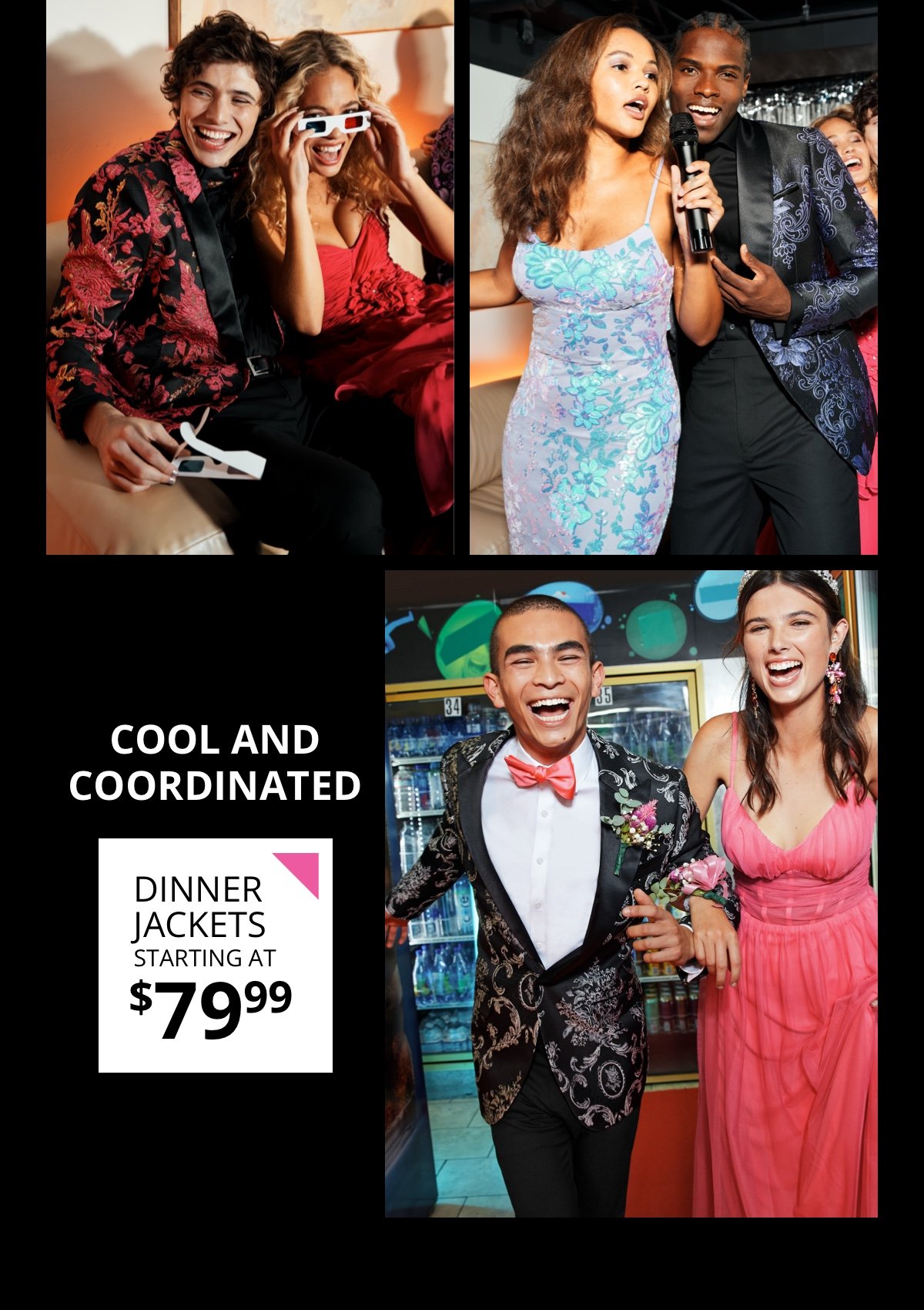 Cool and Coordinated|Dinner Jackets|Starting at \\$79.99