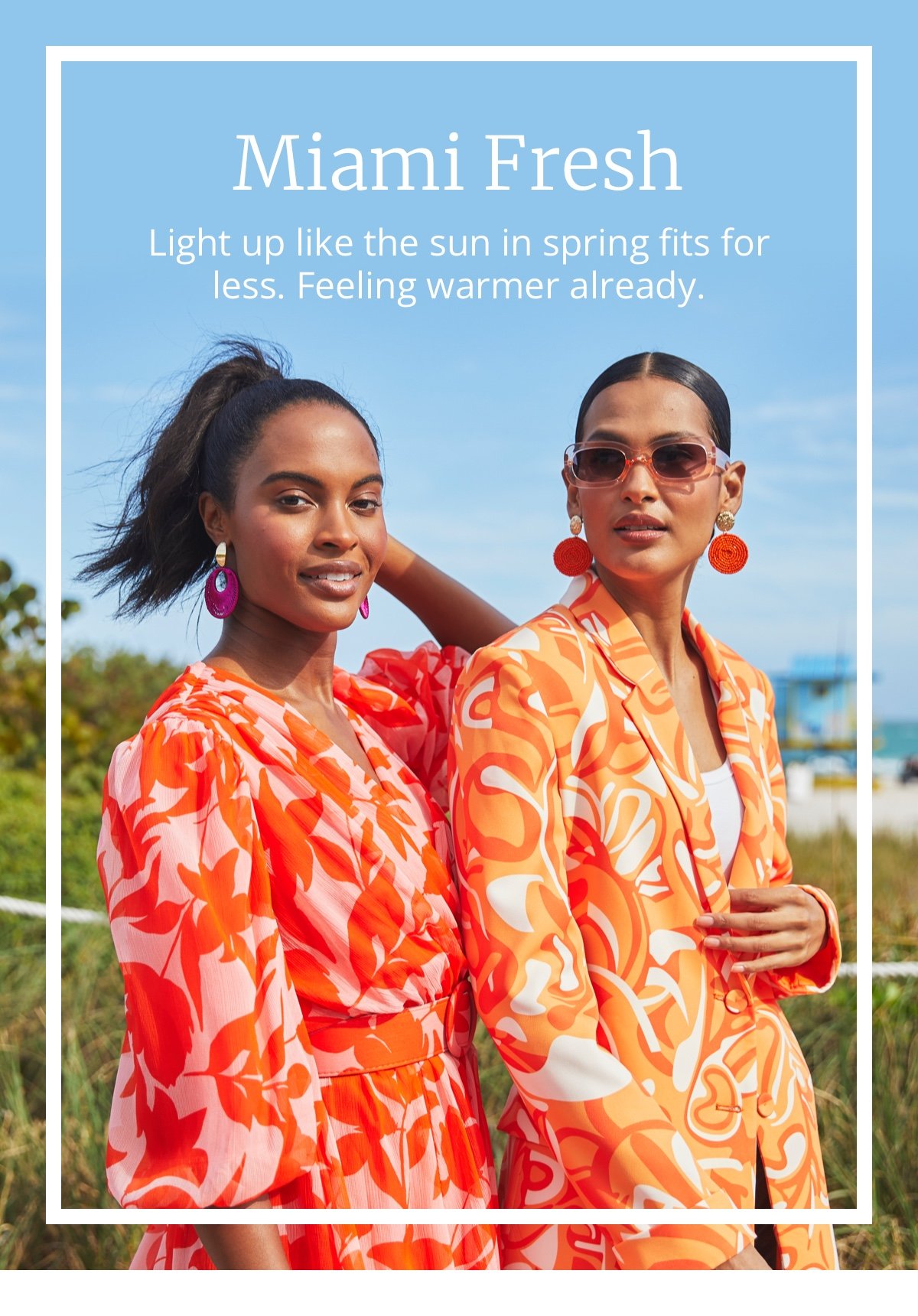 Miami Fresh|Light up like the sun in spring fits for less. Feeling warmer already.