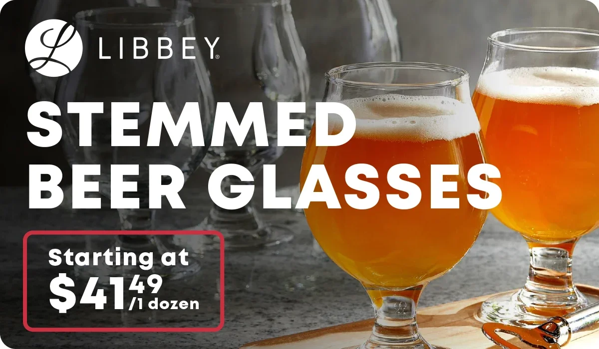 Libbey Stemmed Beer Glasses