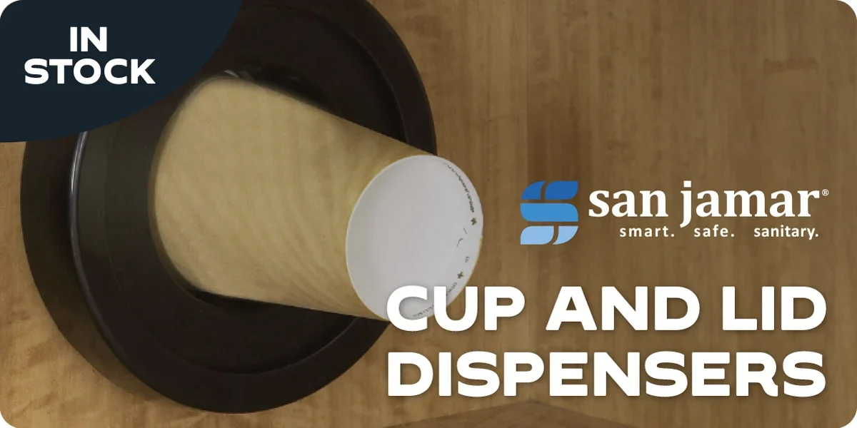 San Jamar Cup and Lid Dispenser