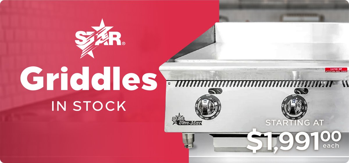 Star Commercial Griddles & Flat Top Grills
