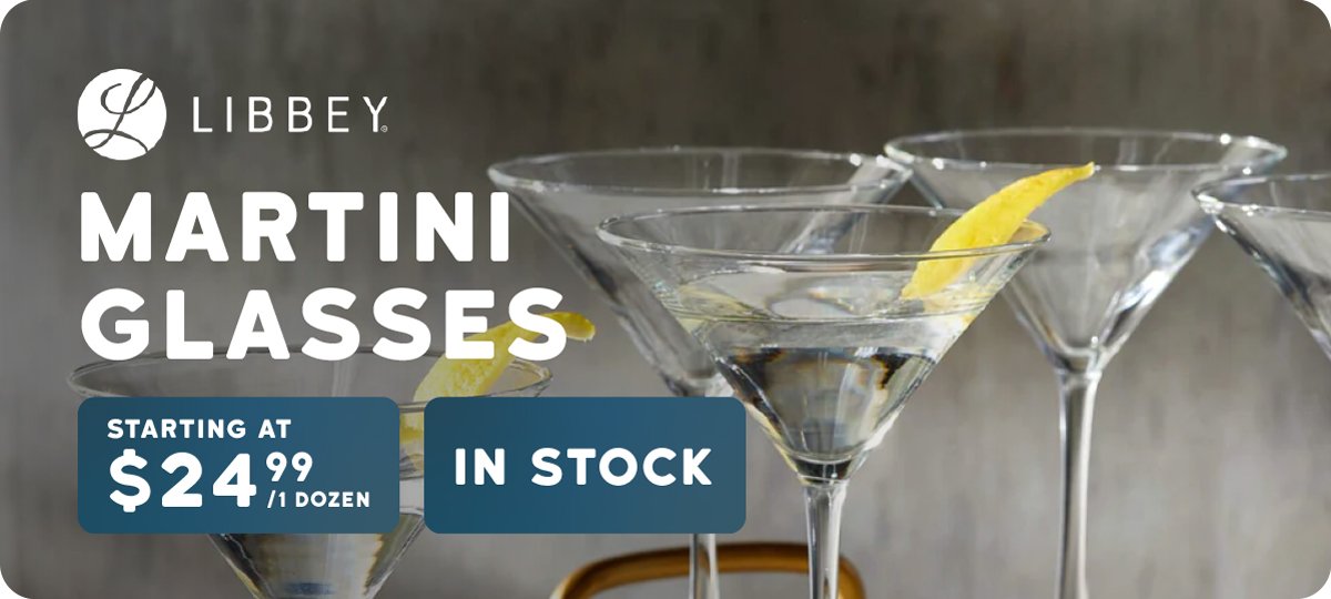 Libbey Martini Glasses