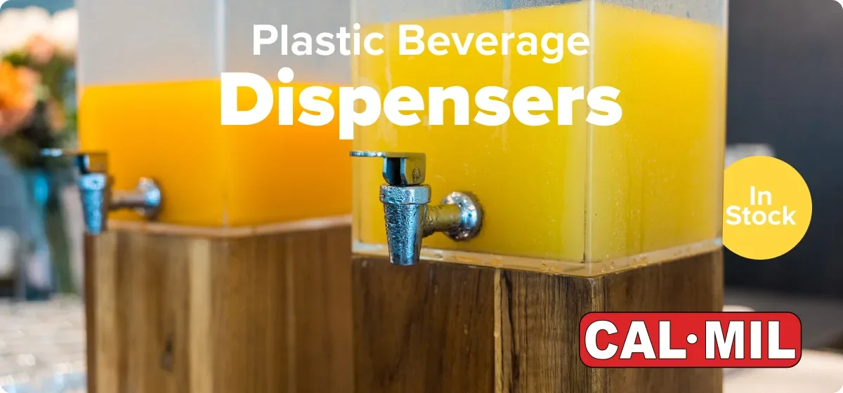 Cal-Mil Plastic Beverage Dispensers