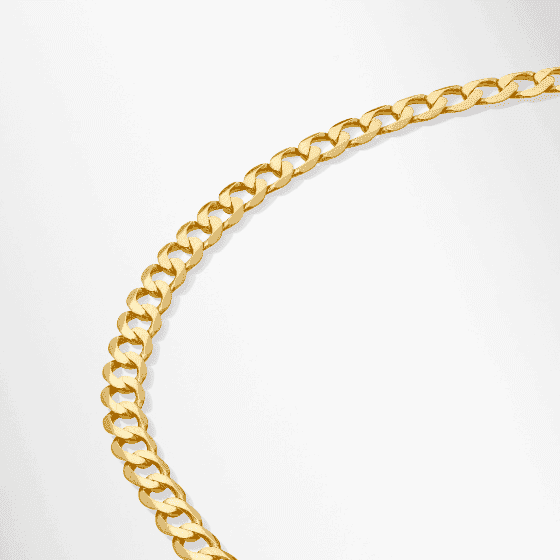 Hollow Cuban Chain Necklace 10K Yellow Gold 24''