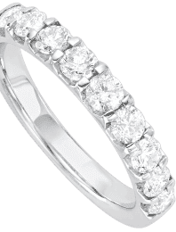 Diamond Wedding Band 1 ct tw Round-cut 14K White Gold