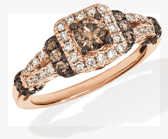 Le Vian Chocolate Diamond Ring 1 ct tw 14K Strawberry Gold