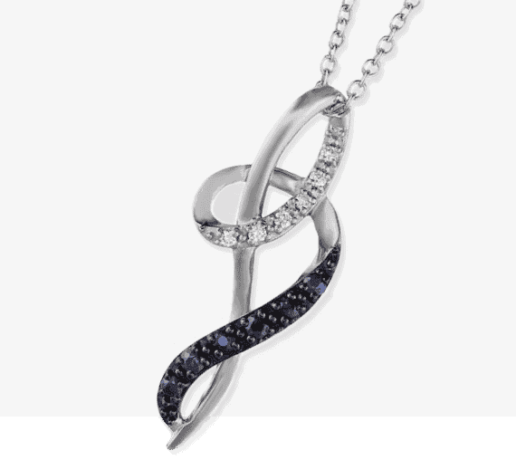 Le Vian Sapphire & Diamond Necklace 14K Vanilla Gold 18''