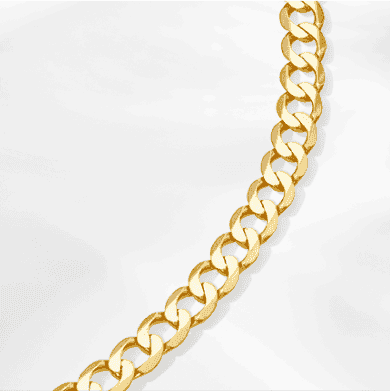 Hollow Cuban Chain Necklace 10K Yellow Gold 24''