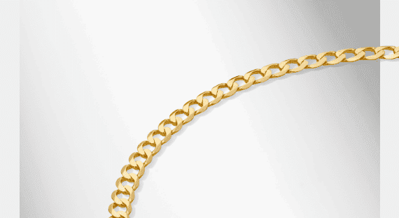 Hollow Cuban Chain Necklace 10K Yellow Gold 24''