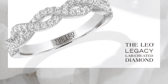 THE LEO Legacy Lab-Created Diamond Wedding Band 1/3 ct tw 14K White Gold