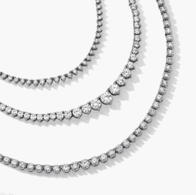 Shop for tennis necklaces, from Diamond Tennis Necklace 1/2 ct tw Sterling Silver to White Lab-Created Sapphire Tennis Necklace Sterling Silver 18