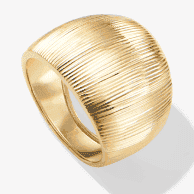 Polished Dome Ring 14K Yellow Gold - Size 7